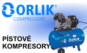 Průmyslové pístové kompresory Orlík